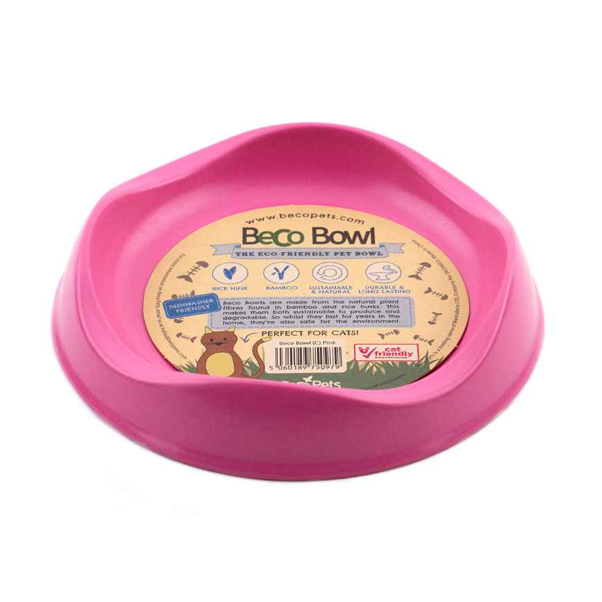 Picture of BOWL FELINE BECO BIODEGRADABLE Pink - 0.25 litre