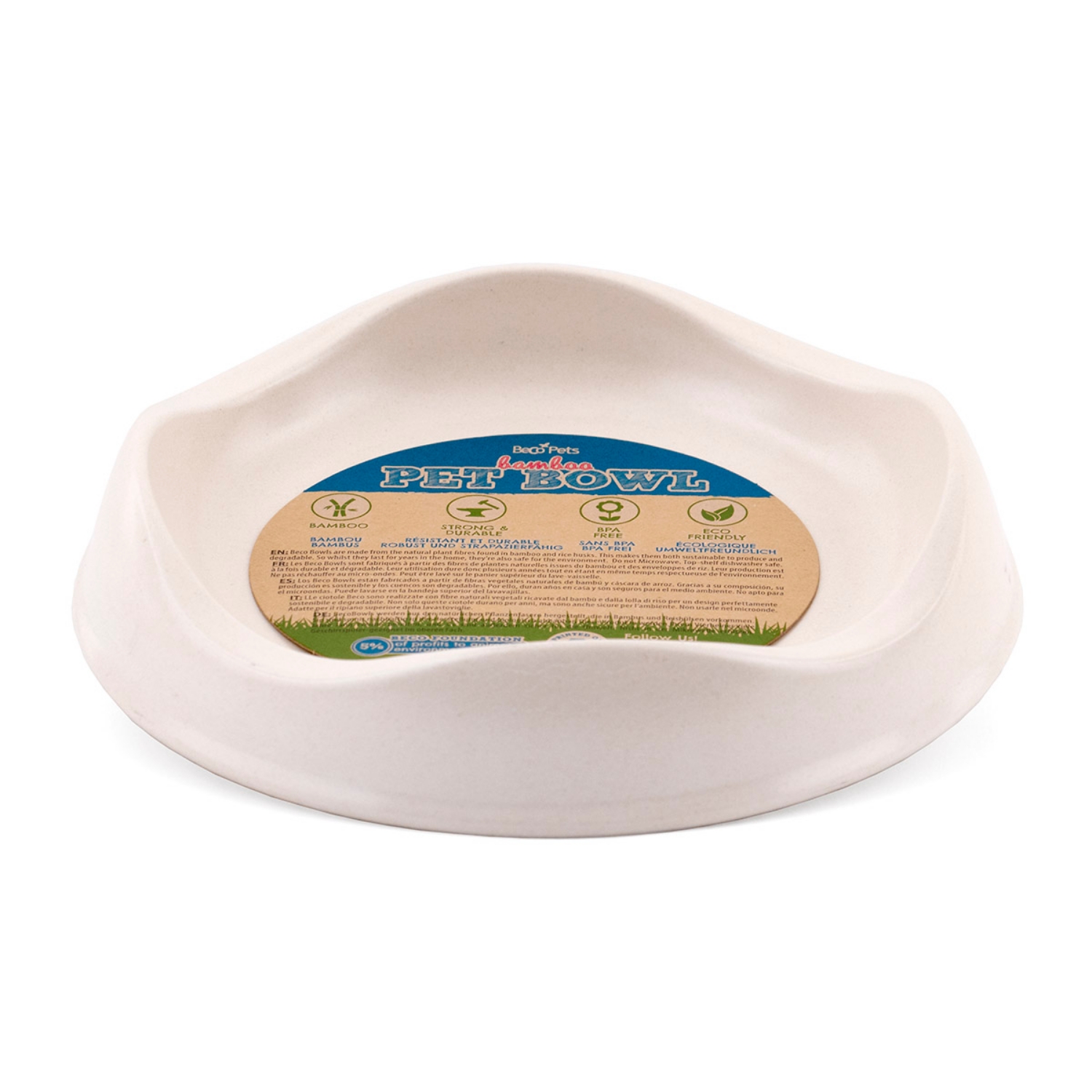 Picture of Bowl Feline Beco Biodegradable Natural - 0.25 Litre