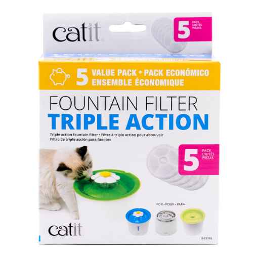 Picture of CATIT TRIPLE ACTION FOUNTAIN FILTER - 5 pack