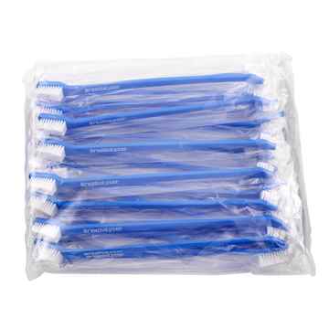 Picture of BREATHALYSER PET TOOTHBRUSH DOUBLE END BLUE - 25/pk