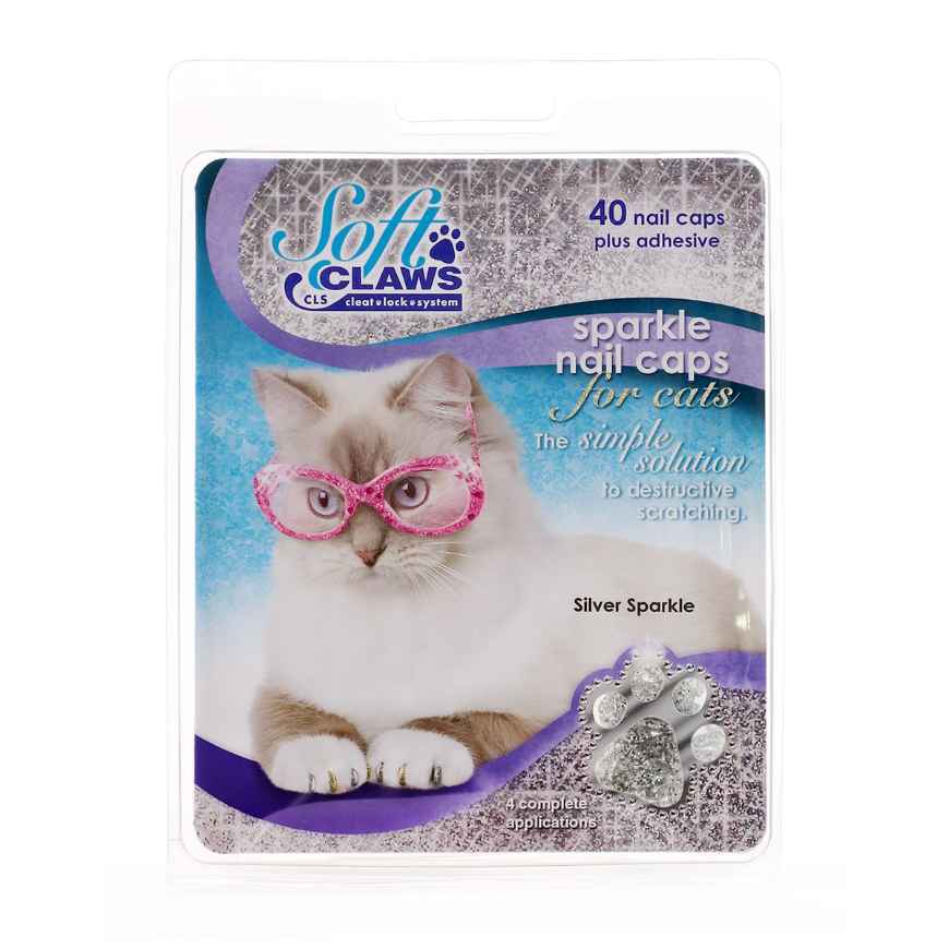 Picture of SOFT CLAWS TAKE HOME KIT FELINE LARGE - Silver Sparkle