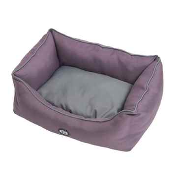 Picture of PET BED Buster Soft Sofa Style Black Plum / Grey - 24in x 28in