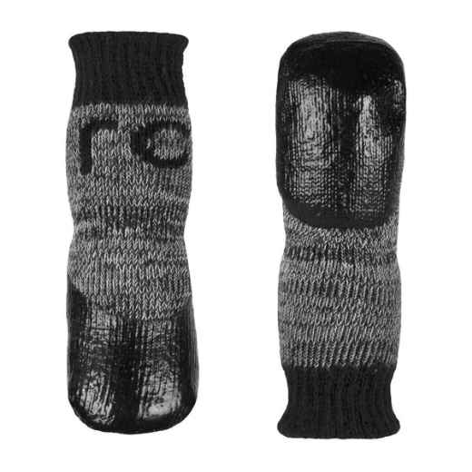 Picture of PAWks CANINE SPORT ANTI SLIP SOCKS Charcoal Heather X-Small - 4/pk