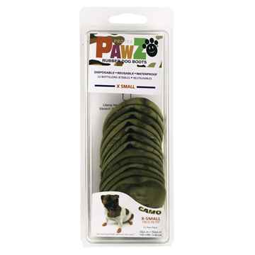 Picture of BOOTS PAWZ NATURAL RUBBER K/9 BOOTS X Small Camo  - 12/pk