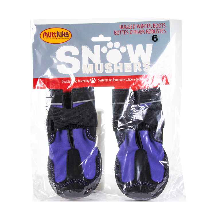 Picture of BOOTS MUTTLUK DOG SNOW MUSHERS Medium Purple - 2/pk