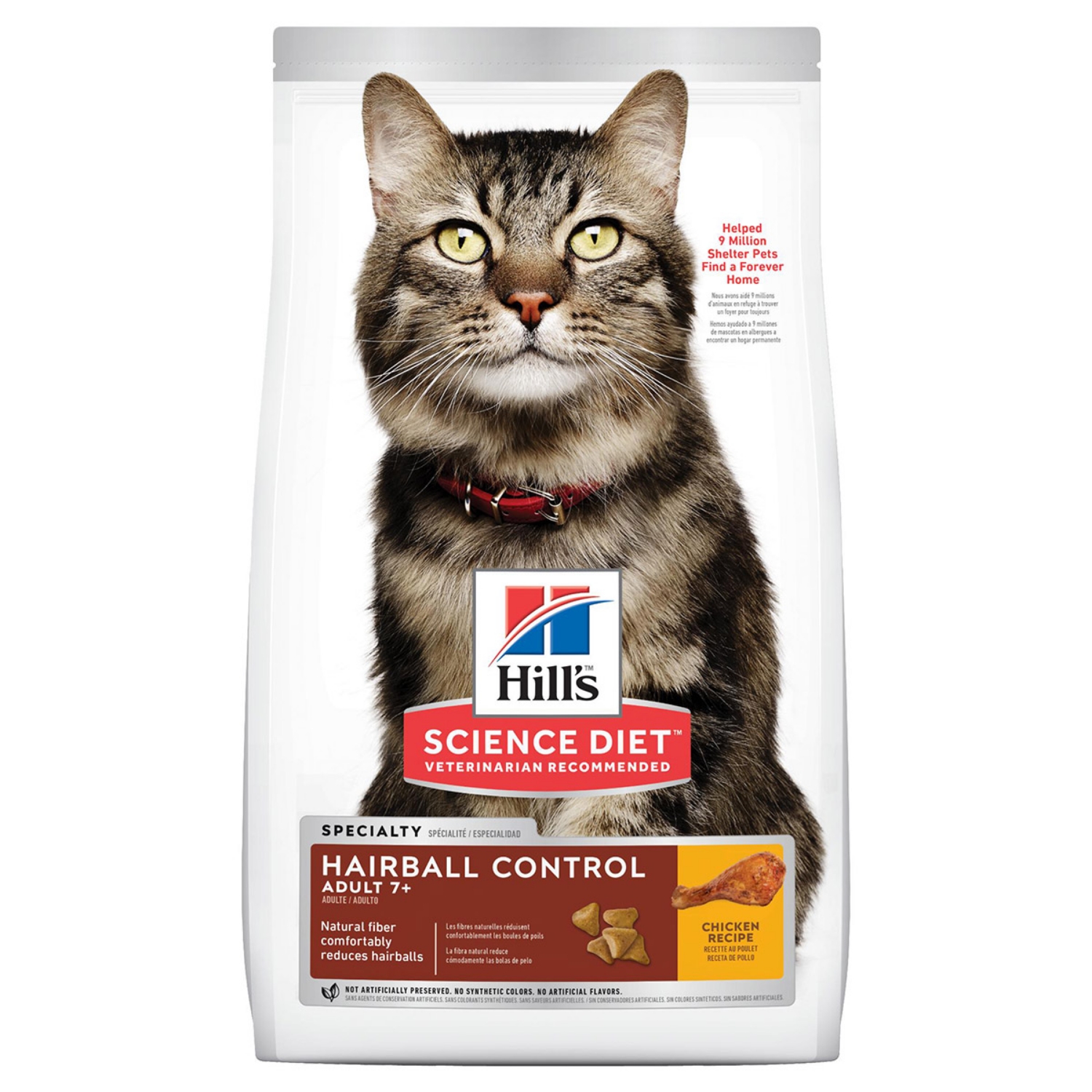 Picture of Feline Science Diet Hairball Cont Senior - 3.9lb/1.58kg