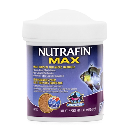 Picture of NUTRAFIN MAX Small Tropical Fish Micro Granules(A6720)- 40g/1.41oz