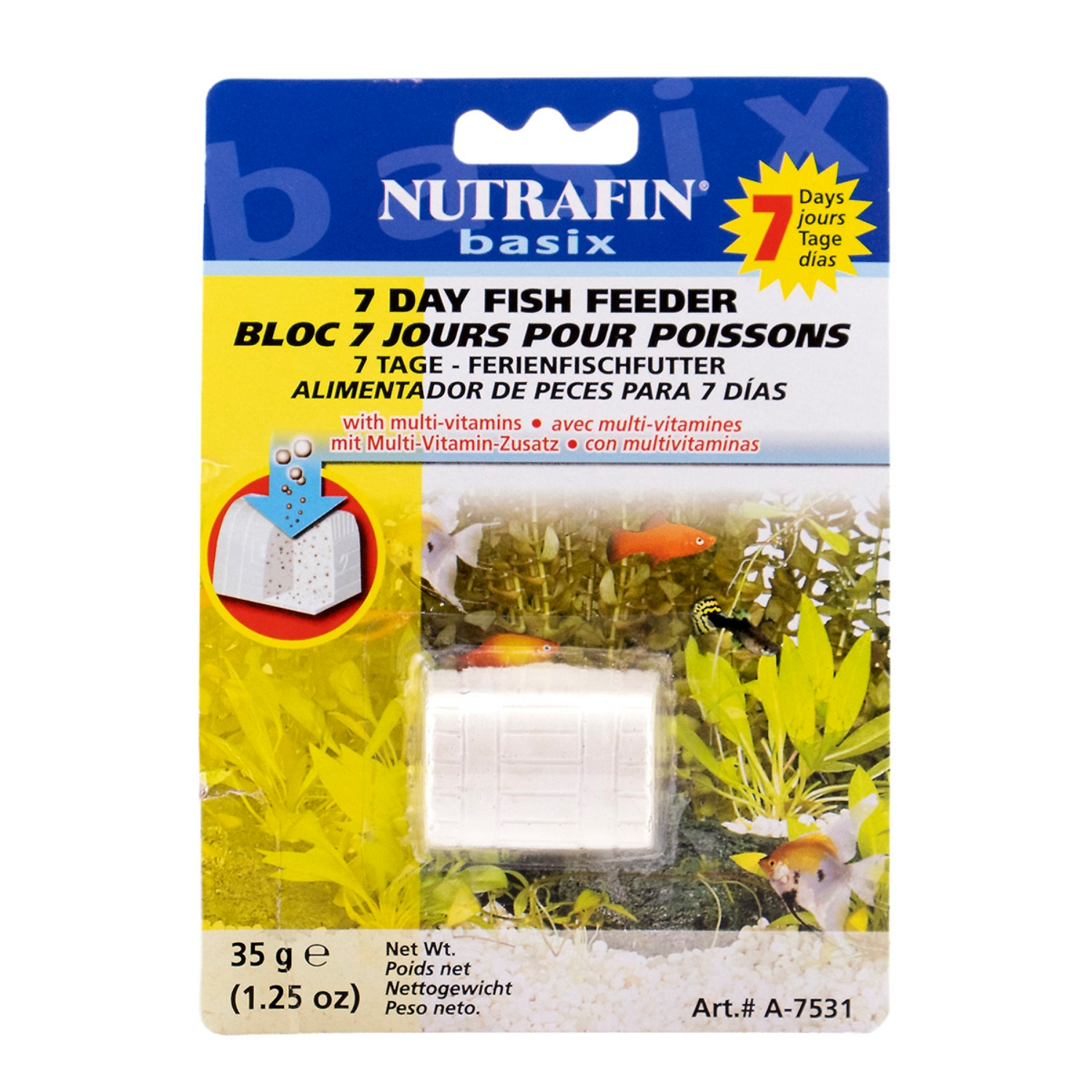 Picture of NUTRAFIN BASIX 7 DAY FISH FEEDER (A7531) - 35g/1.25oz