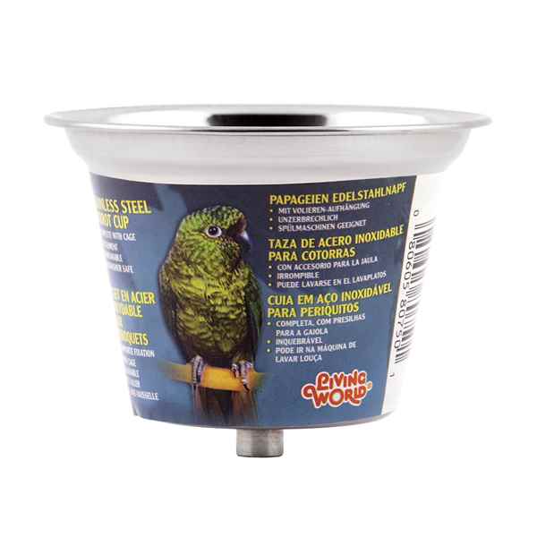 Picture of LIVING WORLD Stainless Steel Parrot Cup - Small - 360ml / 12oz