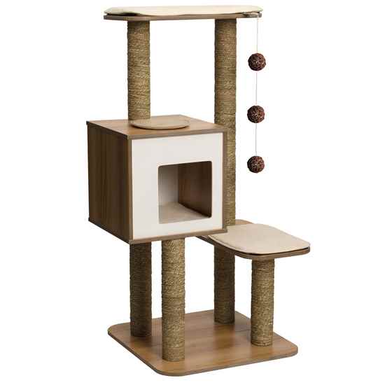 Picture of CAT FURNITURE VESPER V-HIGH BASE Walnut (52045)