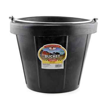 Picture of BUCKET RUBBER 12 Quart (11.4 liters)  BLACK