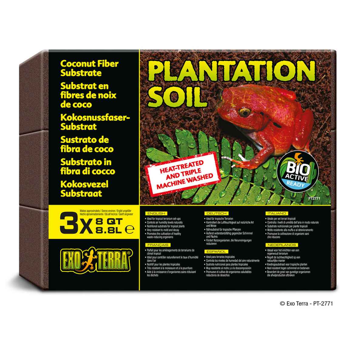 Picture of EXO TERRA PLANTATION SOIL (PT2771) - 3 x 8.8 Liter