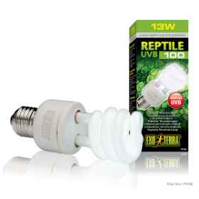 Show details for EXO TERRA REPTILE UVB 100 COMPACT TERRARIUM LAMP 13w  Picture of EXO TERRA REPTILE UVB 100 COMPACT TERRARIUM LAMP 13w
