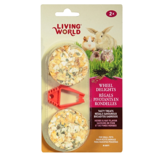 Picture of LIVING WORLD WHEEL DELIGHTS Herbs & Hay - 2/pk