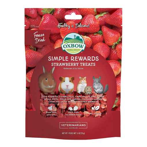 Picture of OXBOW SIMPLE REWARDS STRAWBERRY TREATS - 15g/0.5oz