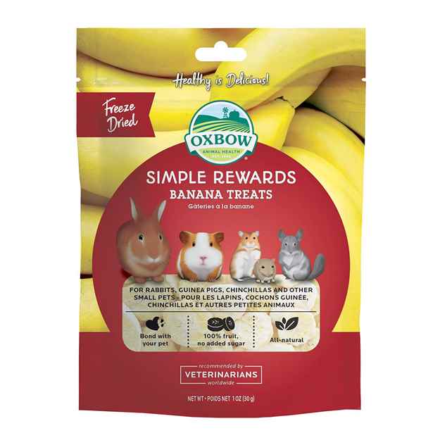 Picture of OXBOW SIMPLE REWARDS FREEZE DRIED BANANA TREATS - 30g/1oz