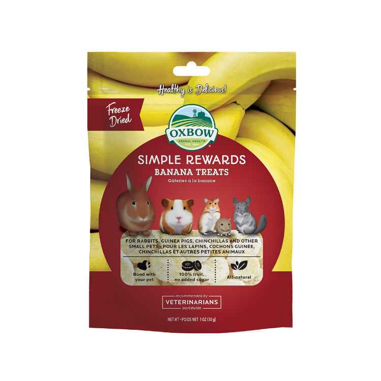 Picture of OXBOW SIMPLE REWARDS FREEZE DRIED BANANA TREATS - 30g/1oz