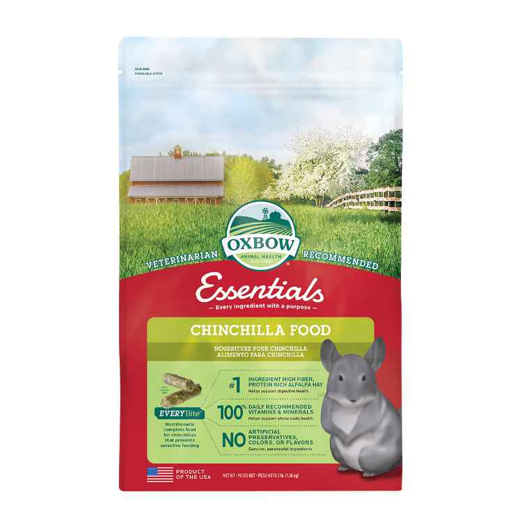 Picture of OXBOW ESSENTIALS ADULT CHINCHILLA FOOD - 1.36kg/3lb