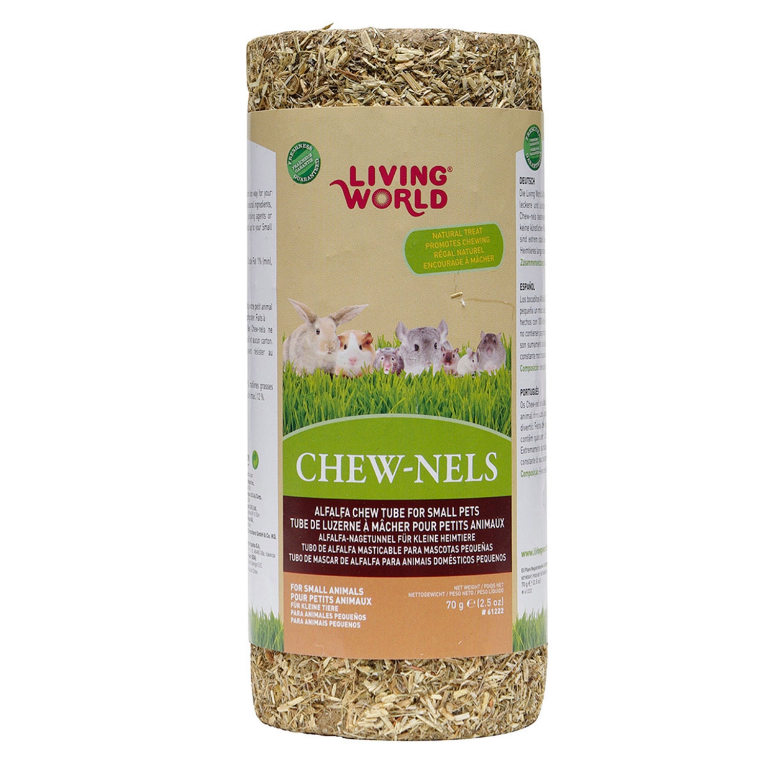 Picture of LIVING WORLD ALFALFA Chew-Nels Small - 70g/2.5oz