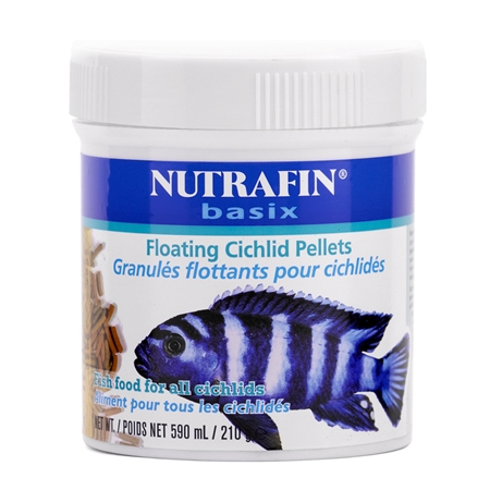Picture of NUTRAFIN BASIX FLOATING CICHLID PELLETS (A7174) - 210g/590ml