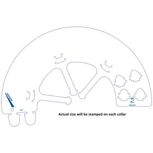 Picture of CASEY E COLLAR CLIC Clear (J0047A) - 7.5cm