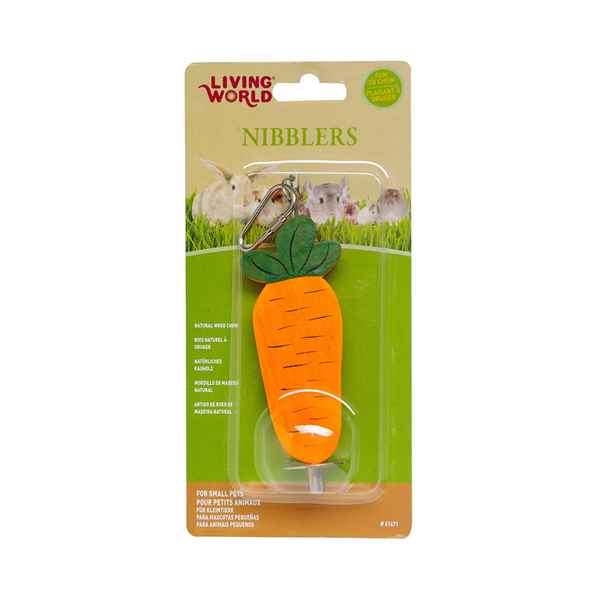 Picture of LIVING WORLD WOOD CHEW NIBBLERS - Carrot