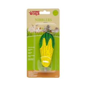 Show details for LIVING WORLD WOOD CHEW NIBBLERS - Corn Cob Picture of LIVING WORLD WOOD CHEW NIBBLERS - Corn Cob