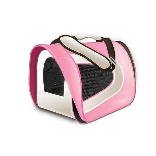 Picture of TUFF CRATE Airline Carrier Pink and Cream - 17in x 10in x 9in