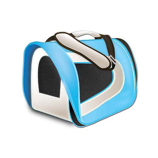 Picture of TUFF CRATE Airline Carrier Blue and Grey - 17in x 10in x 9in