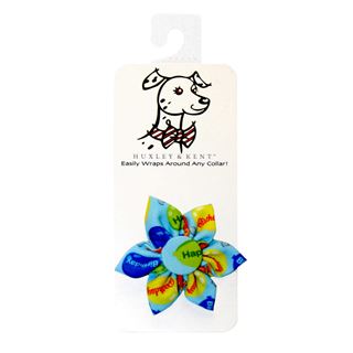 Picture of CANINE PINWHEEL NECK WEAR Party Time Blue - Large