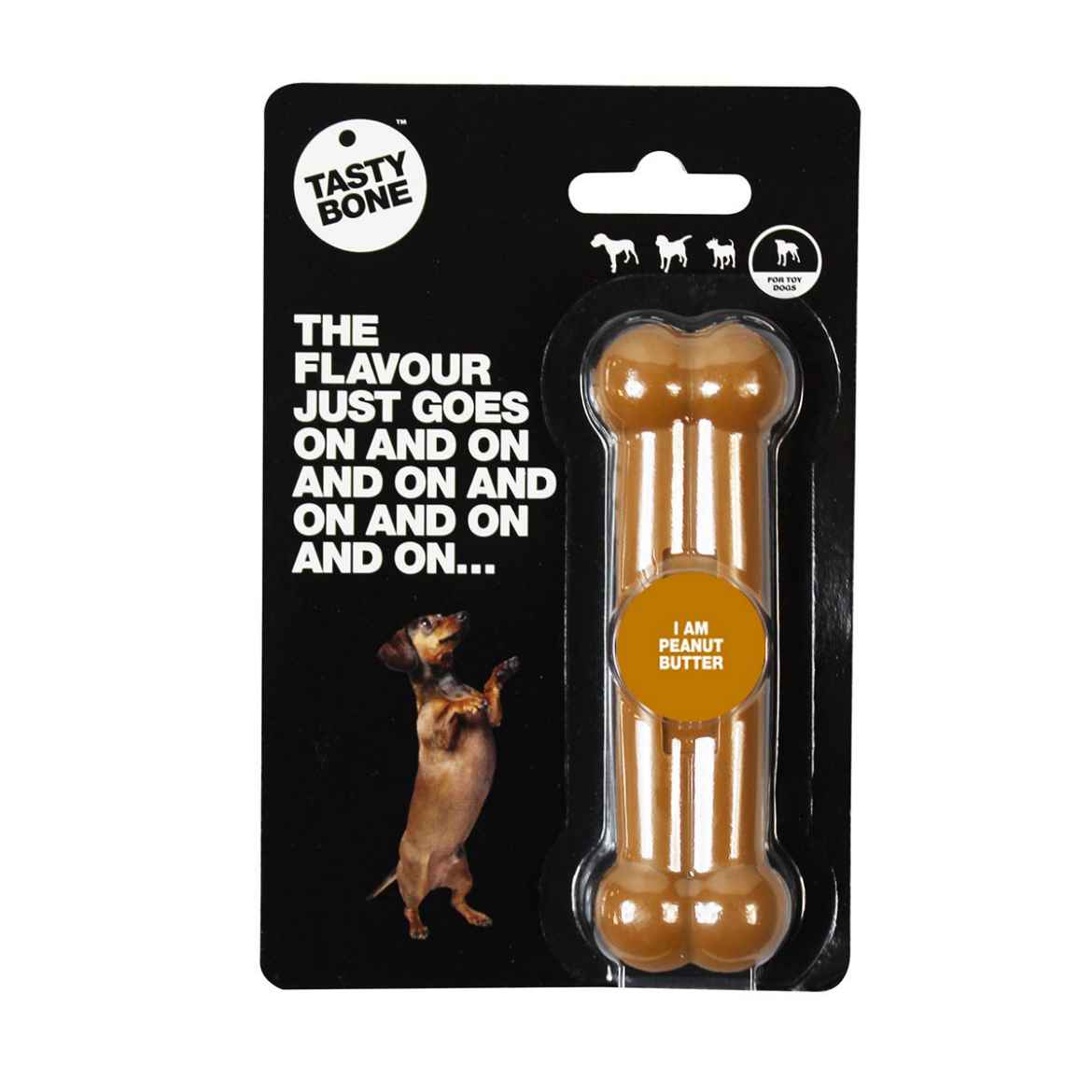 Picture of TASTY BONE NYLON Peanut Butter BONE - Toy/Puppy