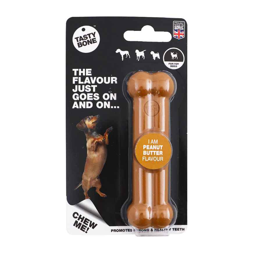 Picture of TASTY BONE NYLON Peanut Butter BONE - Toy/Puppy