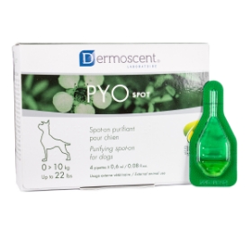 Show details for DERMOSCENT PYOSPOT for DOGS 1 to 10kg - 4 x 0.6ml Picture of DERMOSCENT PYOSPOT for DOGS 1 to 10kg - 4 x 0.6ml