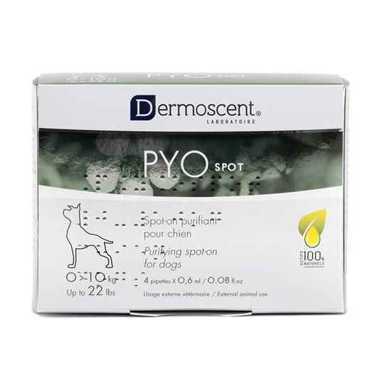 Picture of DERMOSCENT PYOSPOT for DOGS 1 to 10kg - 4 x 0.6ml