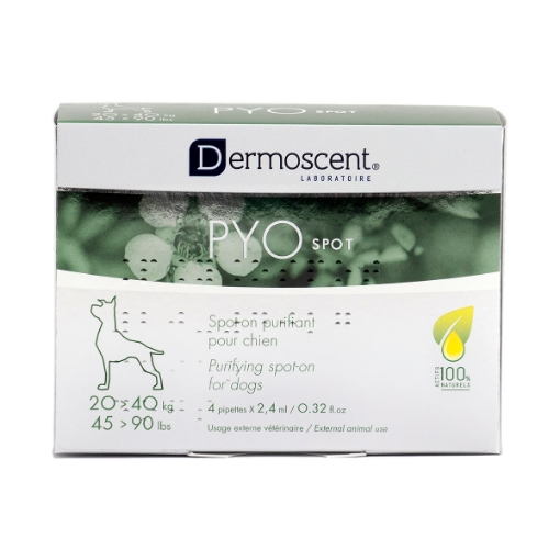 Picture of DERMOSCENT PYOSPOT for DOGS 20 to 40kg - 4 x 2.4ml