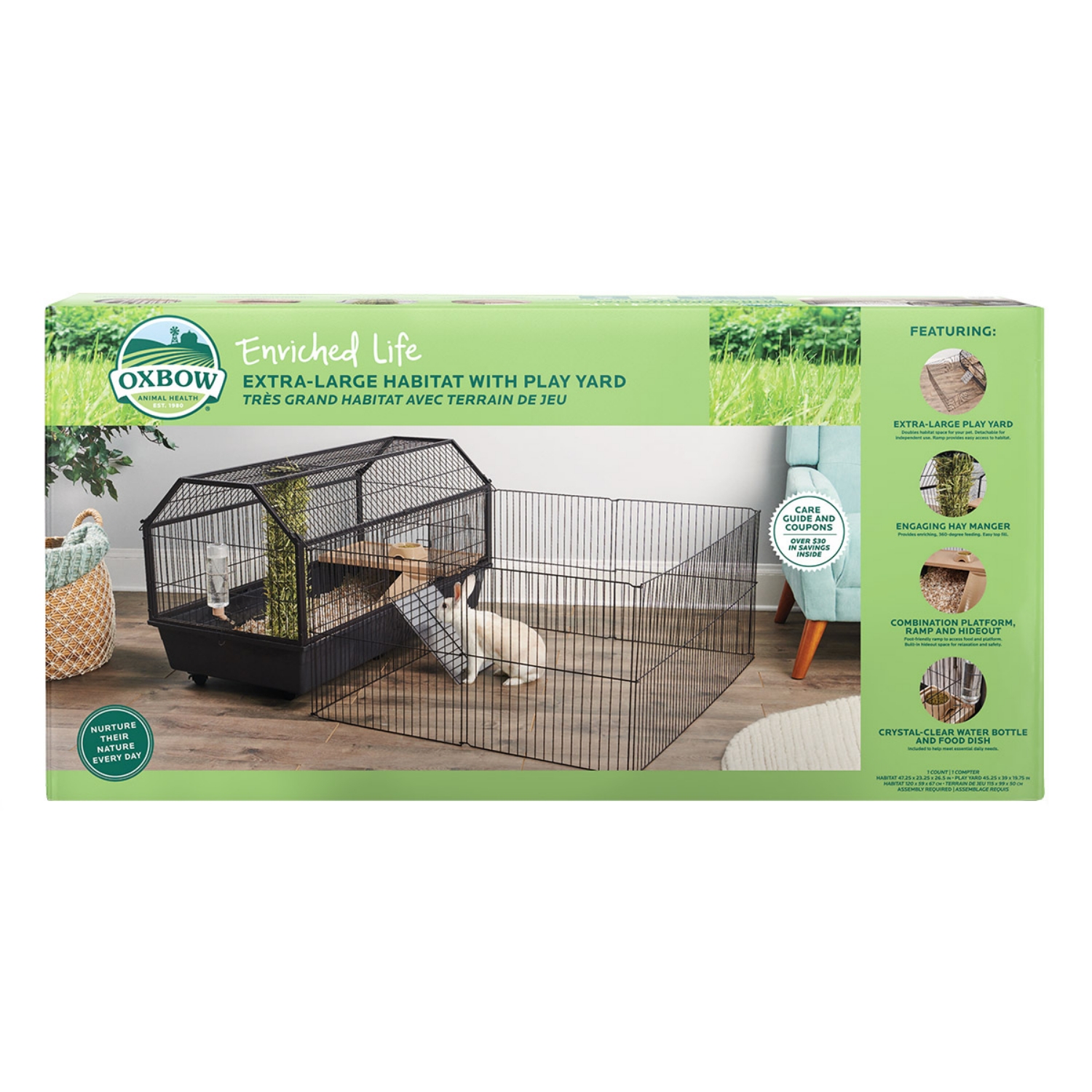 Picture of OXBOW ENRICHED LIFE HABITAT with Play Yard - X Large