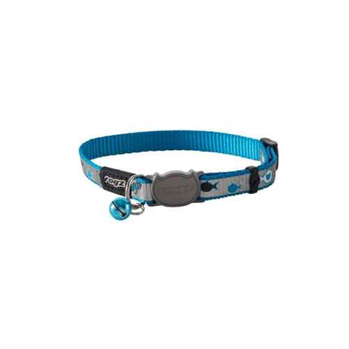 Picture of COLLAR ROGZ BREAK AWAY REFLECTOCAT Adjustable Blue Fish - 1/4in x 6-9in