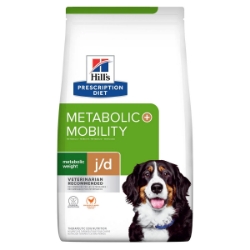 Picture of Hills Prescription Diet Metabolic Weight Management + Mobility Chicken Formula Dry Dog Food- 24lb/10.88kg