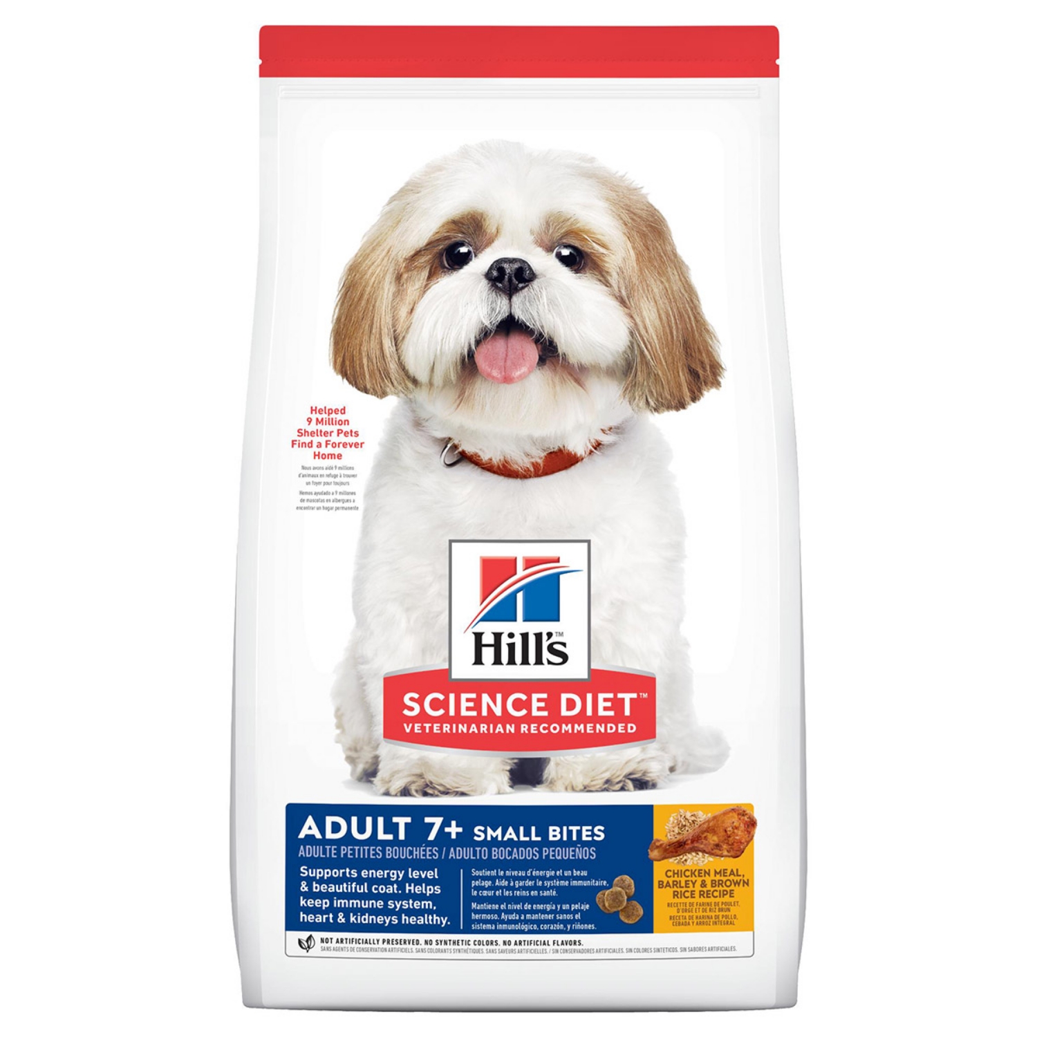 Picture of Hills Science Diet Adult 7+ Yr Small Bites Dry Dog Food- 15lb/6.80kg