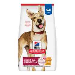 Picture of Hills Science Diet Adult 1-6 Yr Chicken & Barley Dry Dog Food- 15lb/6.80kg