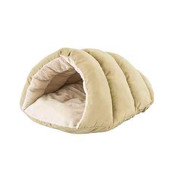 Picture of PET BED FELINE TAN CUDDLE CAVE