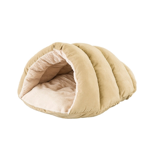 Picture of PET BED FELINE TAN CUDDLE CAVE