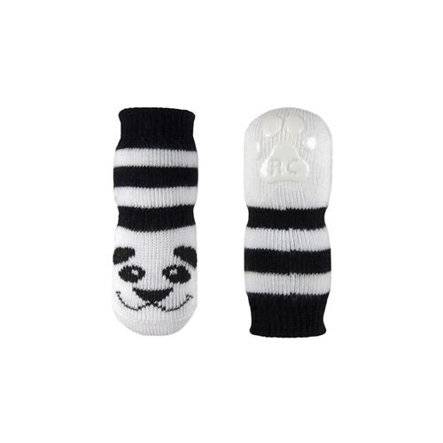 Picture of PAWks CANINE ANTI SLIP SOCKS Panda Large - 4/pk