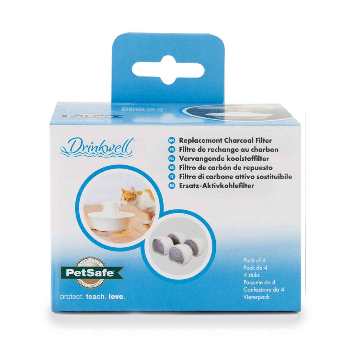 Picture of DRINKWELL CERAMIC FOUNTAINS Replacement Charcoal Filters - 4/pk