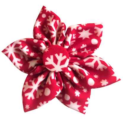 Picture of XMAS CANINE PINWHEEL NECK WEAR Snowflake  - Small