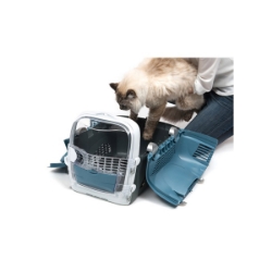 Picture of PET CARRIER CATIT CABRIO 20inL x 13inW x 13.75in - Blue/Gray