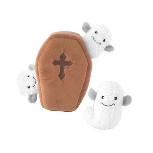 Picture of HALLOWEEN TOY CANINE ZIPPYPAWS BURROW - Coffin with Ghosts 