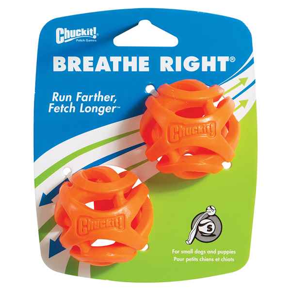 Picture of TOY DOG CHUCKIT Breath Right Fetch Ball Small - 2/pk