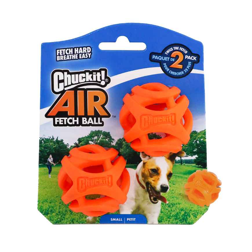 Picture of TOY DOG CHUCKIT Breath Right Fetch Ball Small - 2/pk