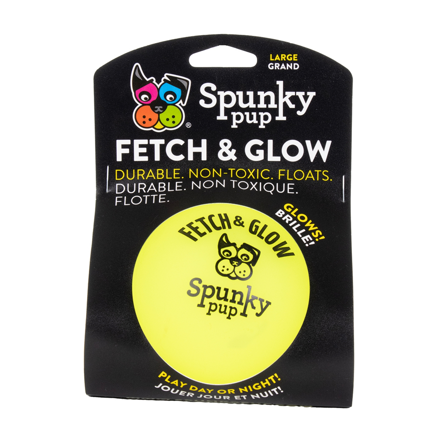 Picture of TOY DOG SPUNKY PUP Fetch & Glow Ball Large - 1/pk